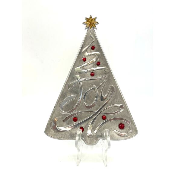 Lenox Sentiments of the Season Joy Tree Metal Tray - Picture 1 of 6